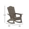 Emma and Oliver Tiverton Adirondack Rocking Chair with Cup Holder, Weather Resistant HDPE Adirondack Rocking Chair